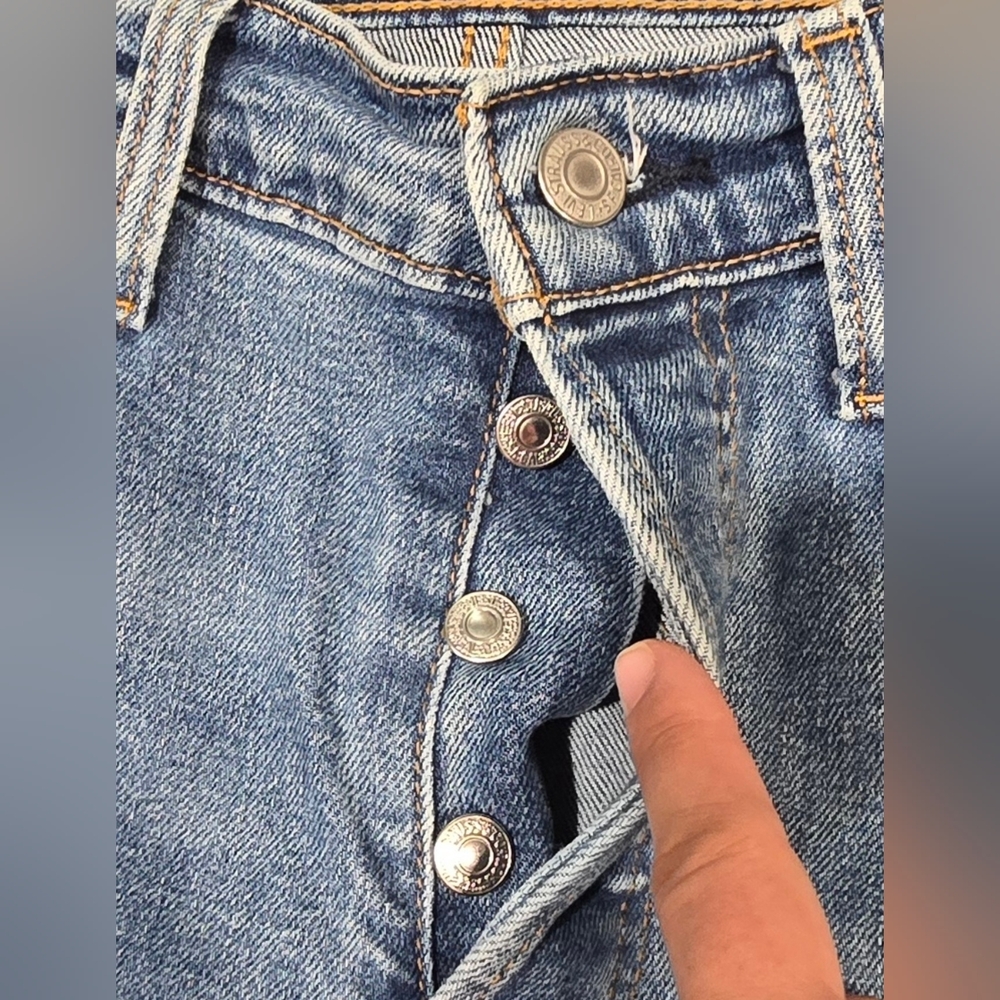 Levis Wedgie Straight High Waisted Jeans Size 29 - Picture 7 of 8
